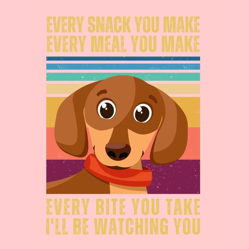 WATCHING DACHSHUND