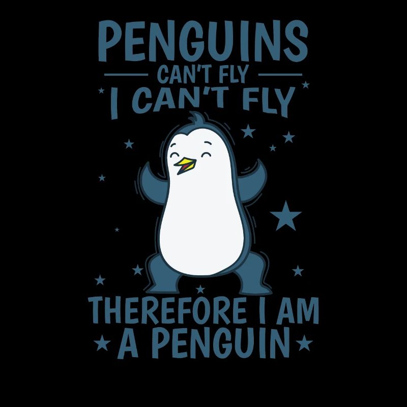 Les pingouins ne peuvent pas voler Je suis un oiseau pingouin