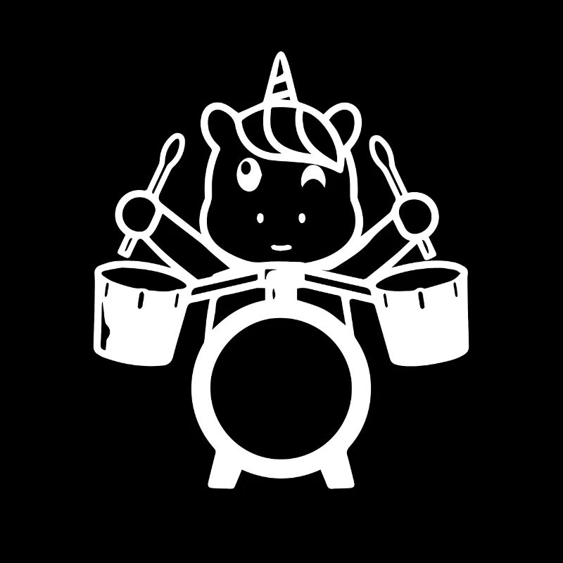 Unicorn Drummer Unicorn Drum Player Funny Drummer