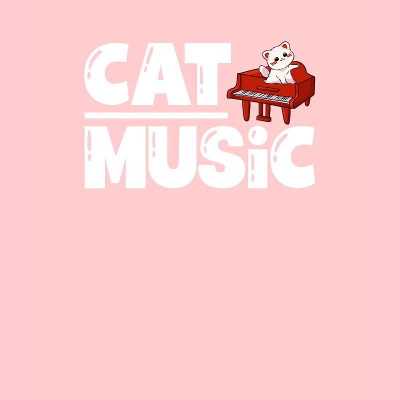 Pianiste de musique de chat Chuchoteur de chat Kitty Lover