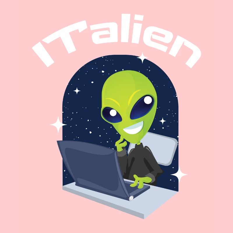 ITalien Alien Informatiker Hacker Coder