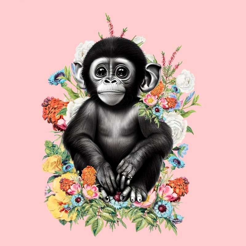 Affe Blumen