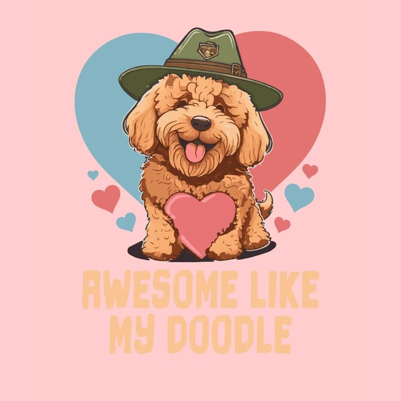 Génial comme mon Doodle Goldendoodle Papa Chien mignon