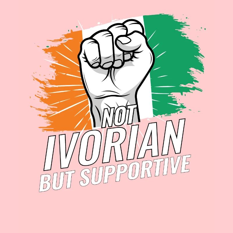 Not Ivorian But Supportive Ivory Coast Flag