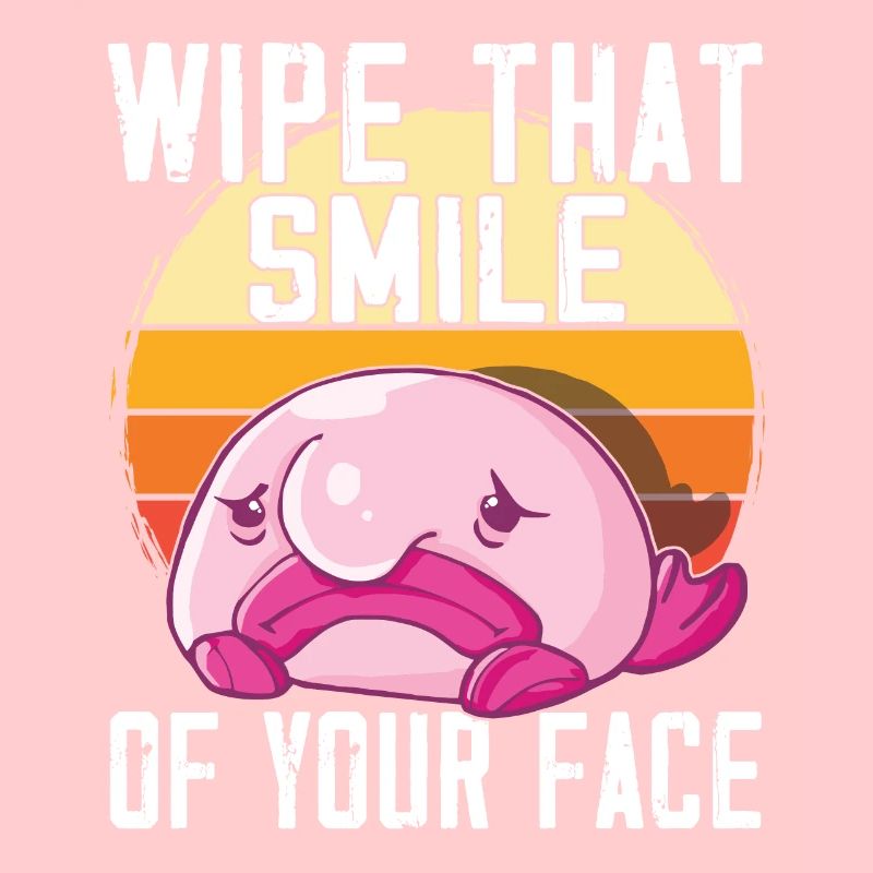 Costume de Blobfish - Visage de poisson Blob laid -