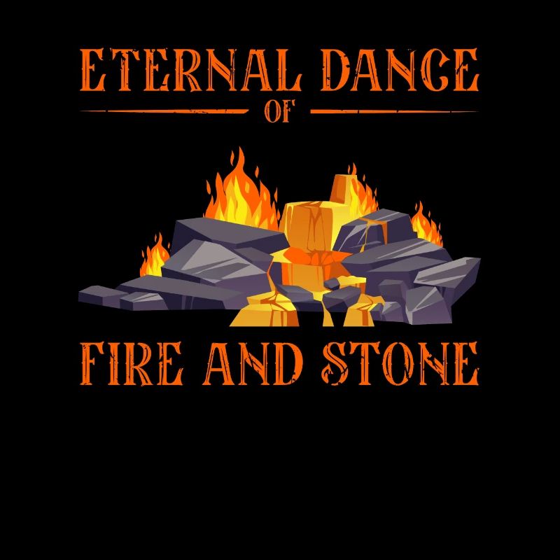 Danse éternelle du feu et de la pierre - Volcan