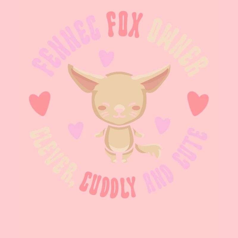 Fennec Fox Propriétaire Clever Cuddly mignon