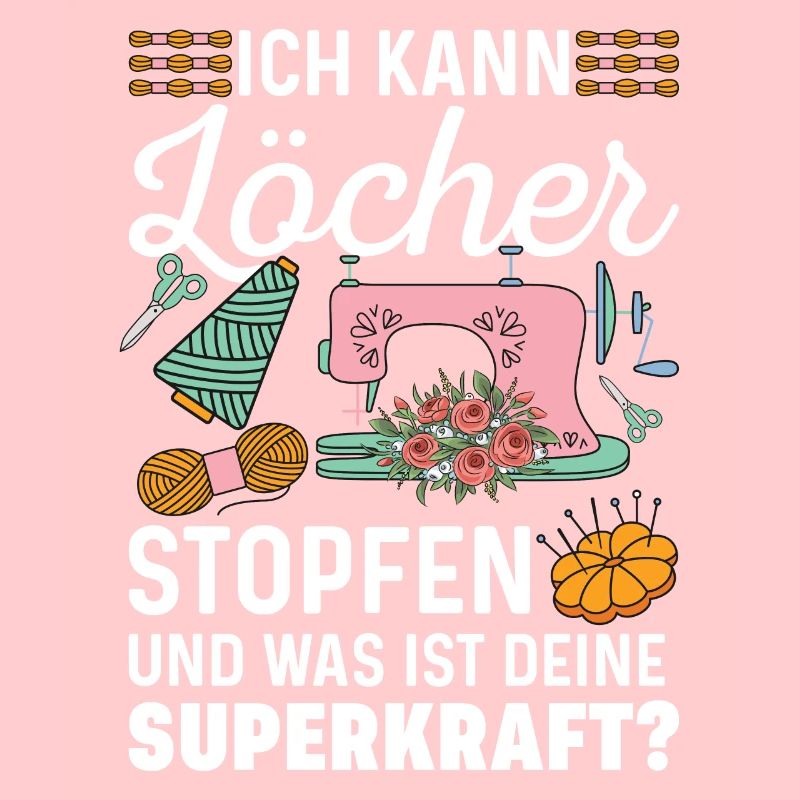 Löcher Nähen Geschenkidee Superkraft