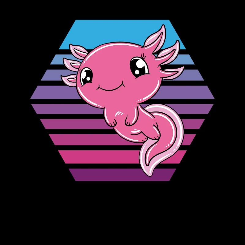 Axolotl mignon Axolotl drôle