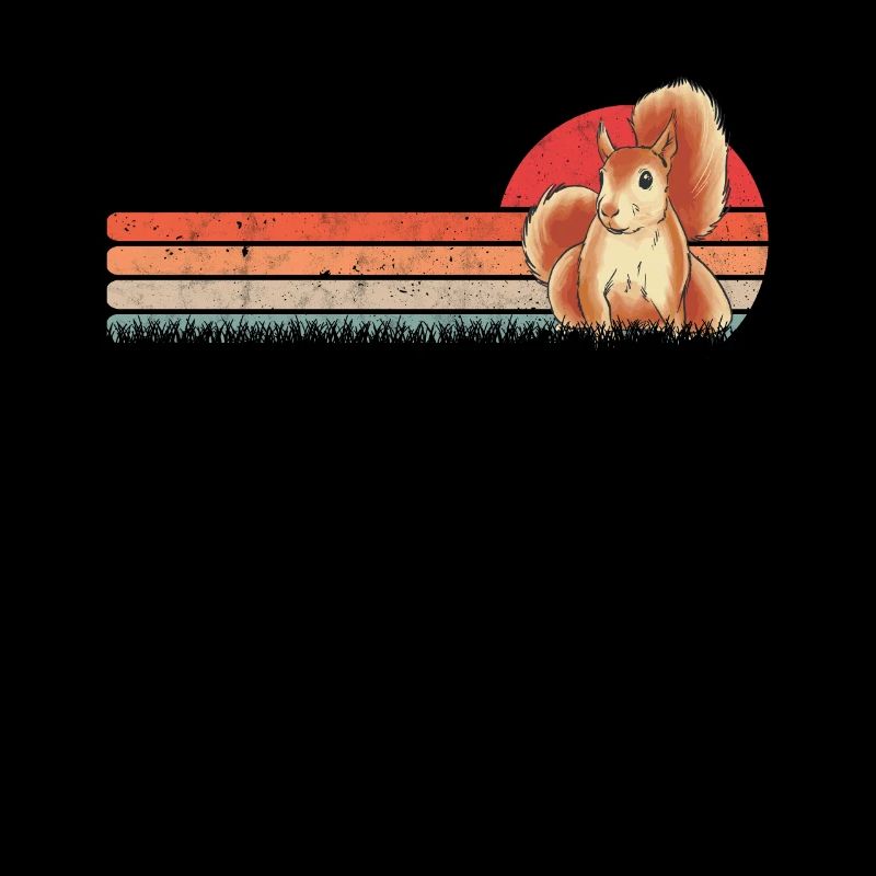 Eichhörnchen Retro Squirrel