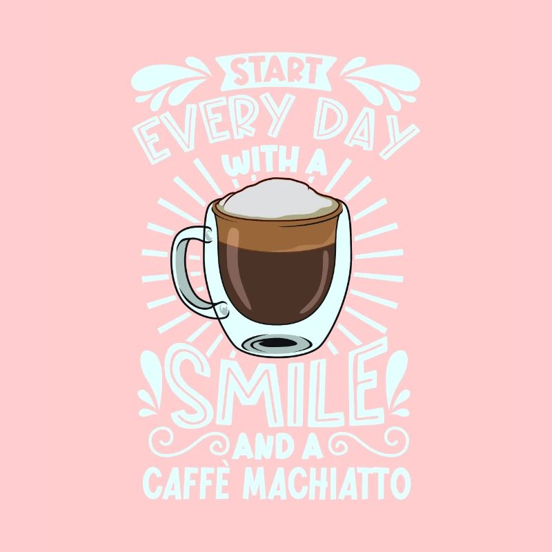 Lächeln mit Caffè macchiato