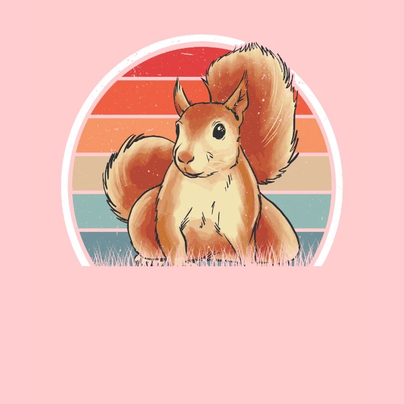 Eichhörnchen Écureuil rétro