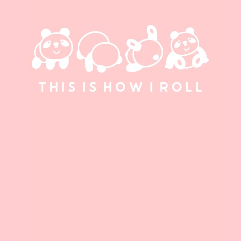 C'est comme ça que je roule un joli panda ours