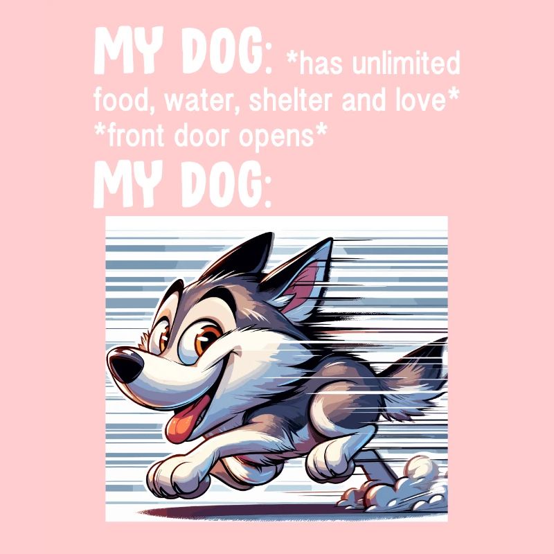 Drôle de mème Husky