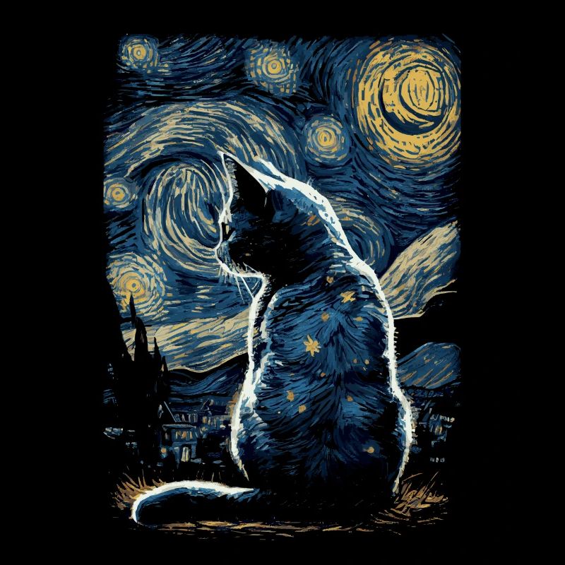 Chat Nuit étoilée