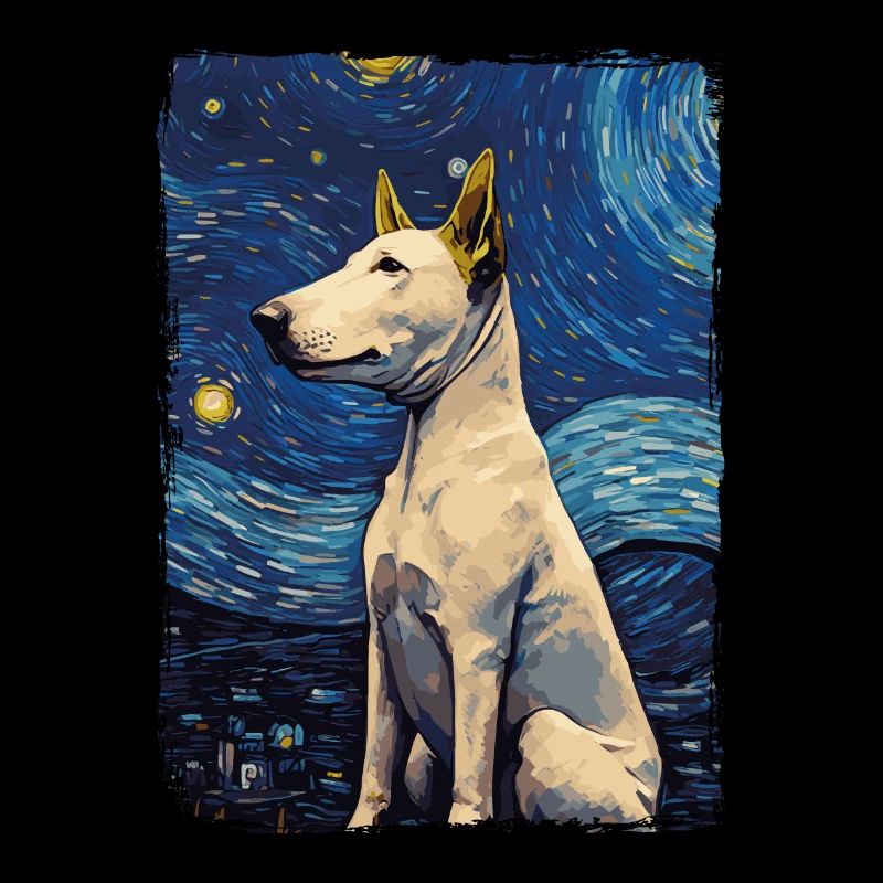 Bullterrier Starry Night