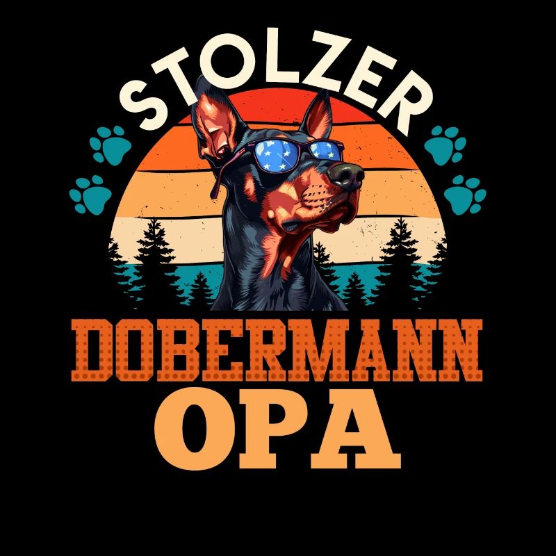 Doberman Besitzer STOLZER DOBERMANN OPA Cool