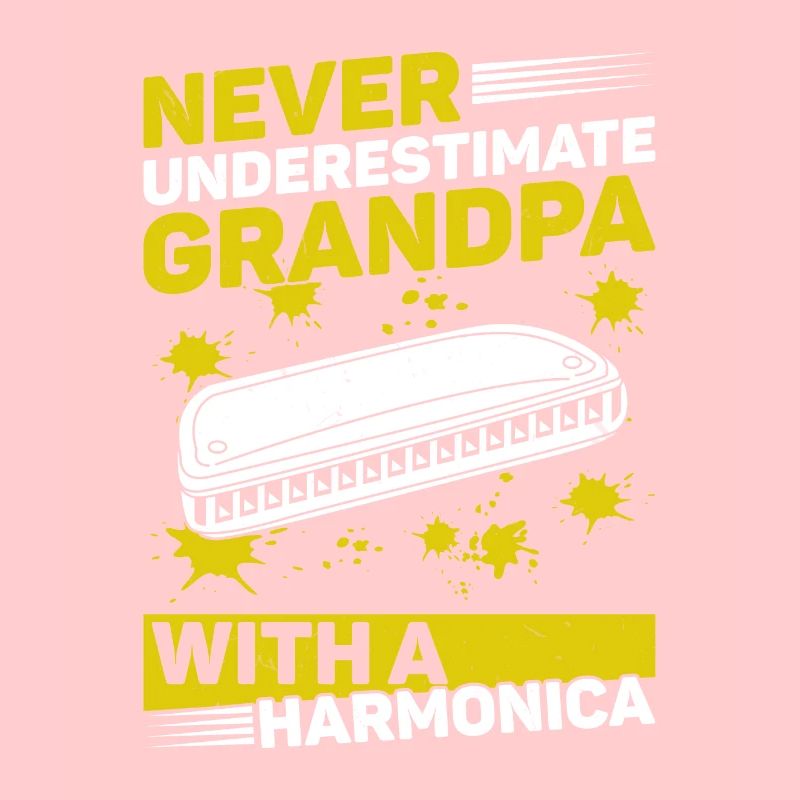 Never Underestimate Grandpa With A Harmonica Music