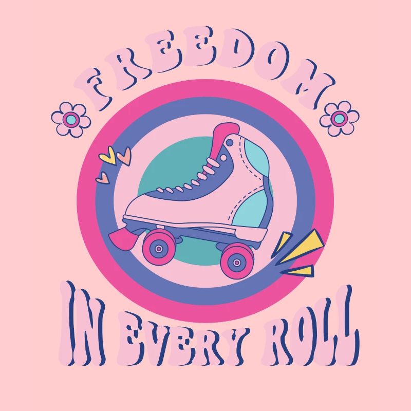 Rollerskater Party Freedom In Every Roll Gift Idea