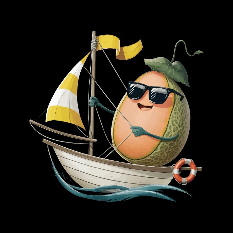 Obstmelone Bootfahren Geschenk