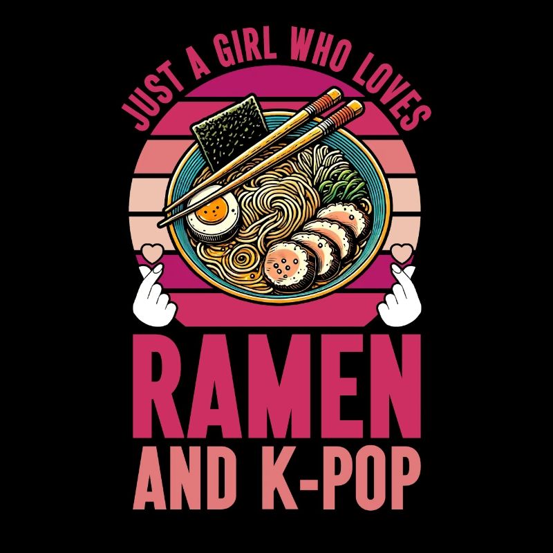 Ramen- Und K-Pop-Waren Kawaii Finger Herz