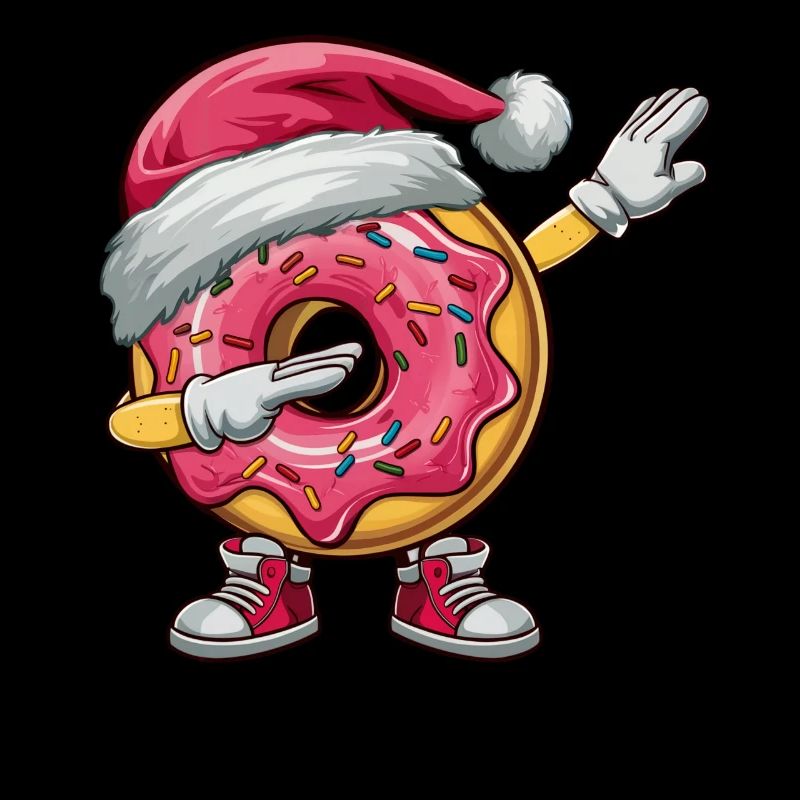 Dabbing Donut Père Noël Dab Danse Enfants