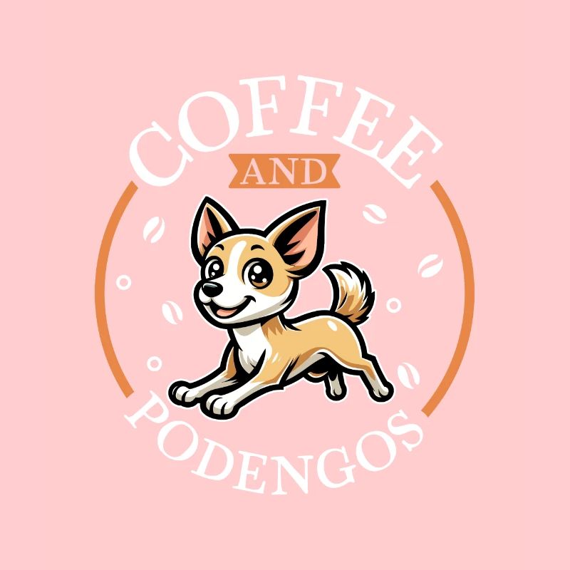 Kaffee und Podengo Português