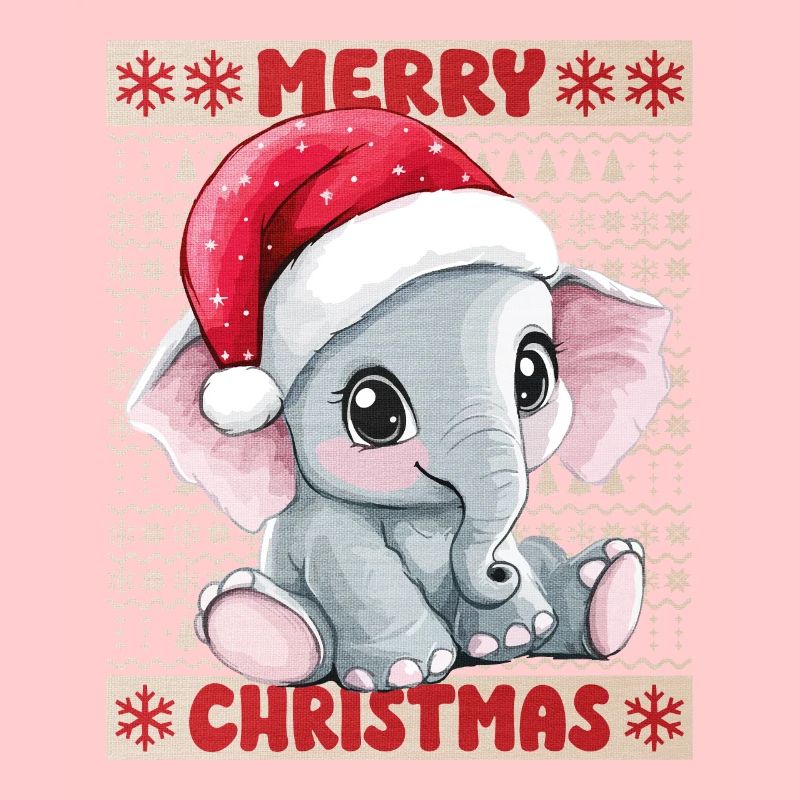 Eléphant Moche Noël Noël Doux