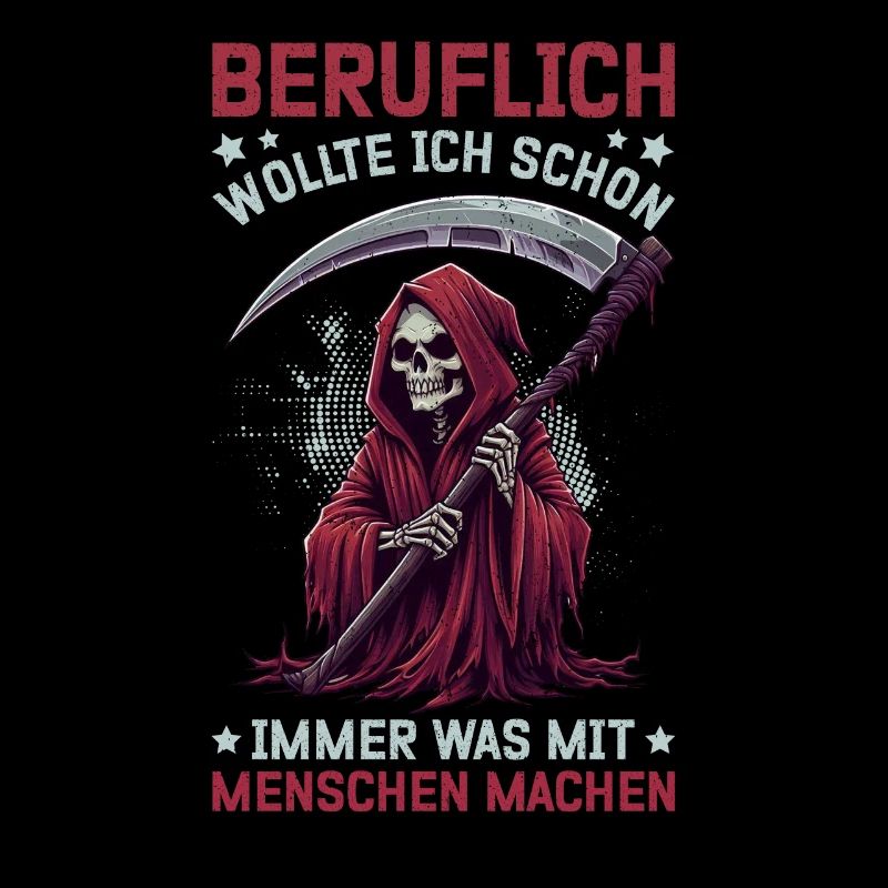 Sarkastischer Sensenmann Schwarzer Humor Dunkler