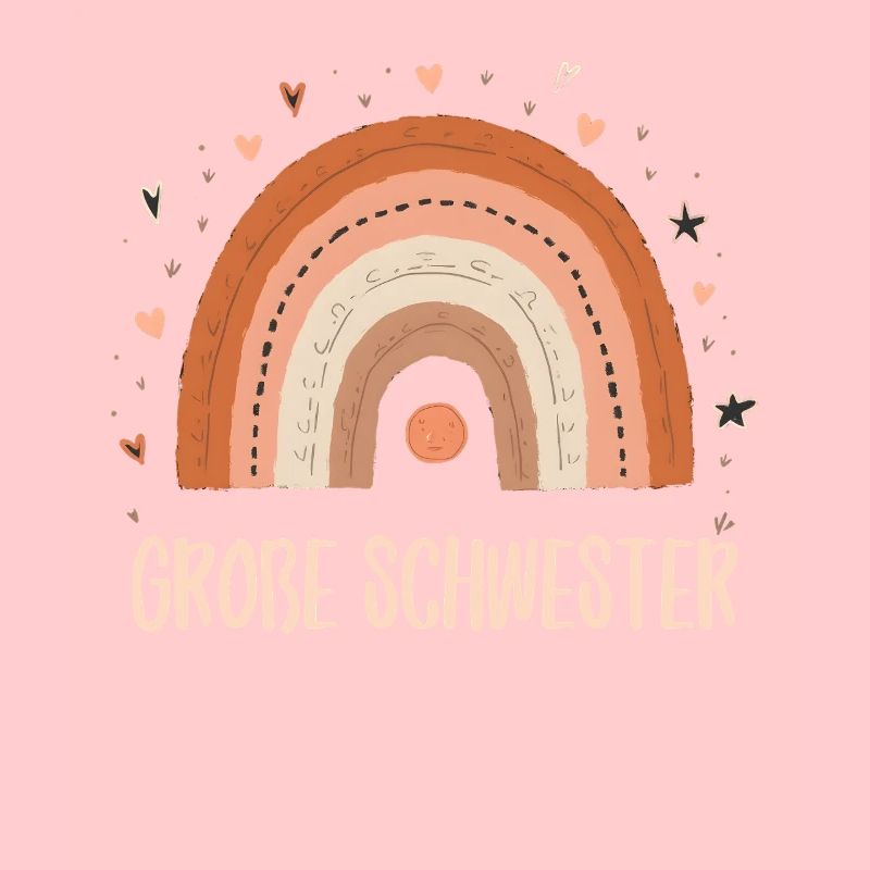 Große Schwester Regenbogen Boho
