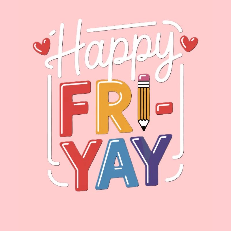Sentiment de week-end heureux vendredi