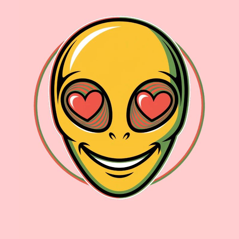 Psychédélique Alien Face Ravers