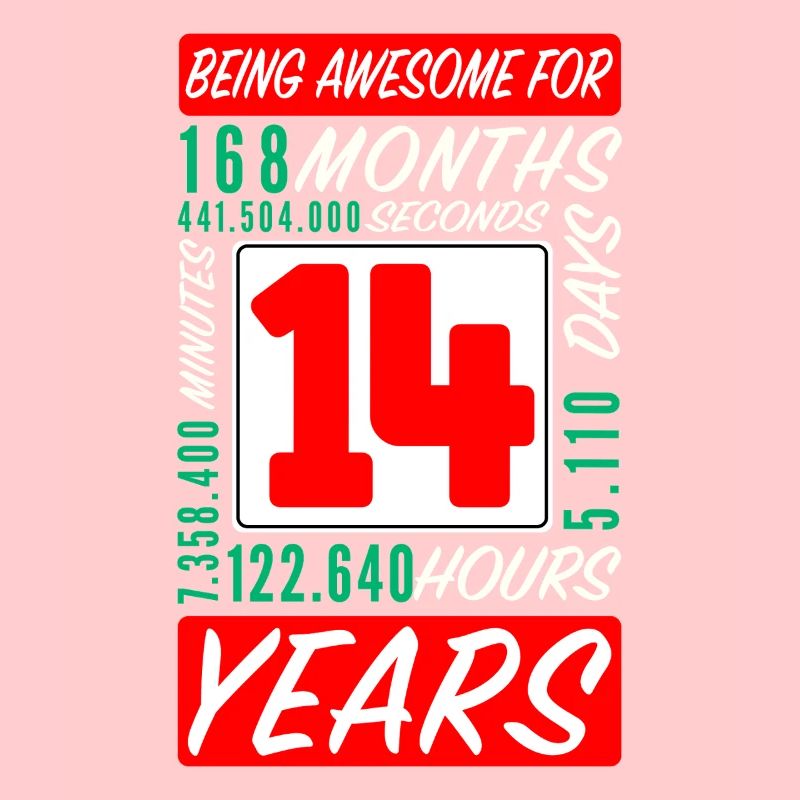 Adolescent 14 Ans Anniversaire Mois Heures