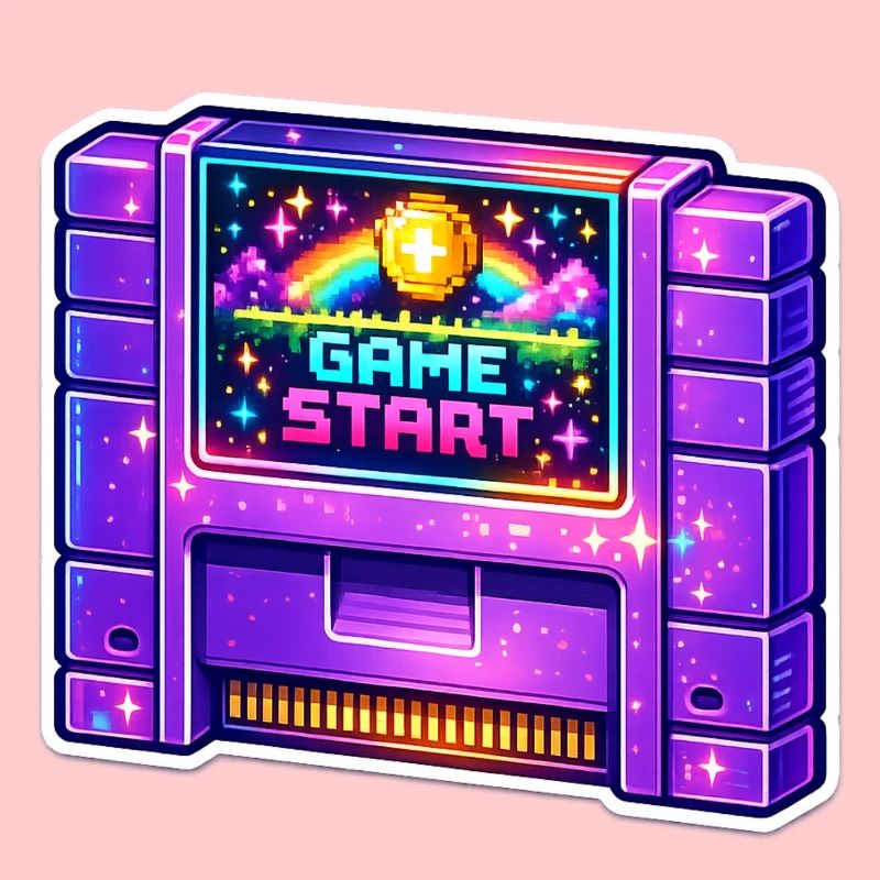 Néon Retro Arcade Start