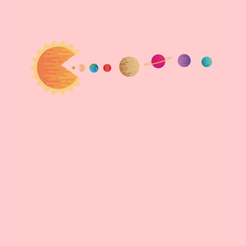 Funny Sun Planets Outer Space Galaxy Solar System