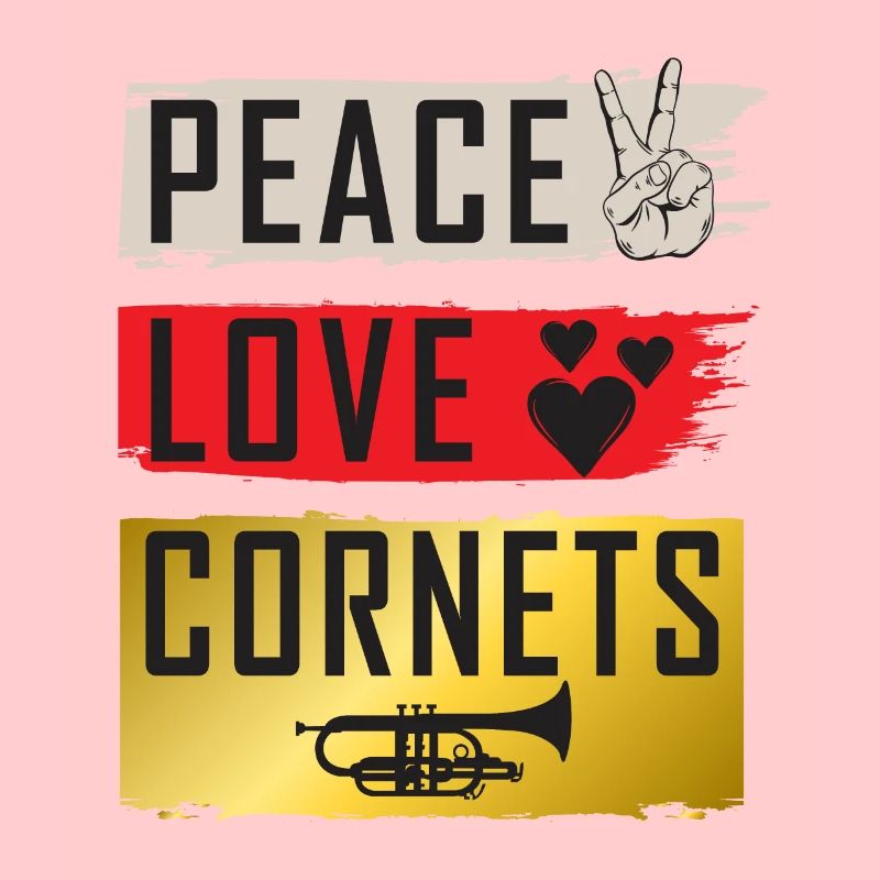 Peace Love Cornets Musical Instruments