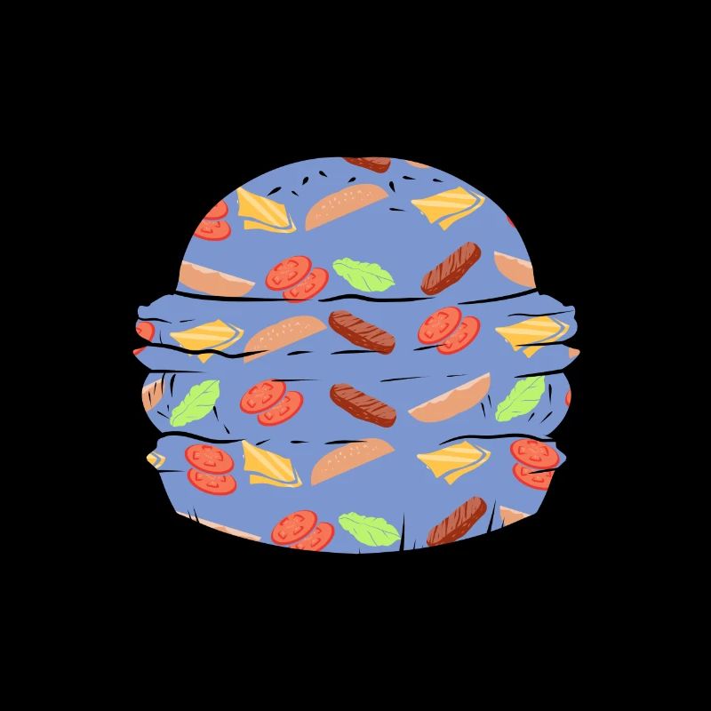 "BURGER" ~ pattern fast food hamburger