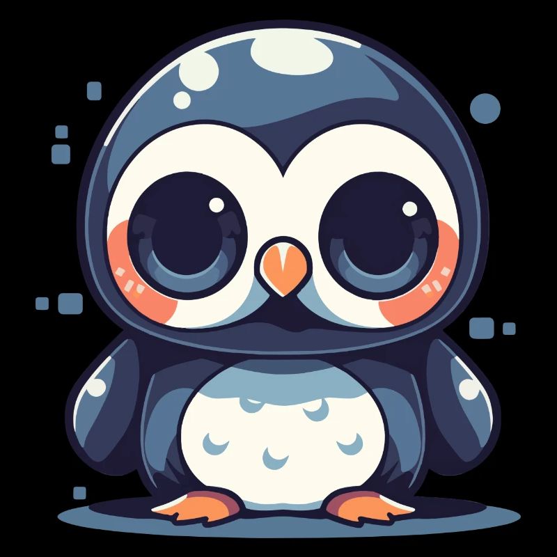 Pinguin mit Sonnenbrille, Antarktisvogel,