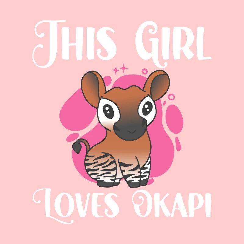 Cette fille adore l'okapi