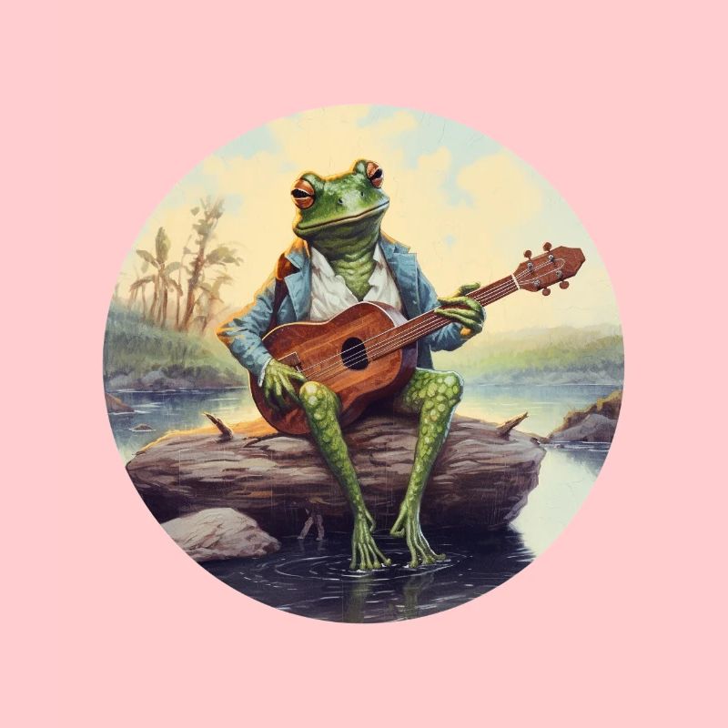 Frog joue du banjo