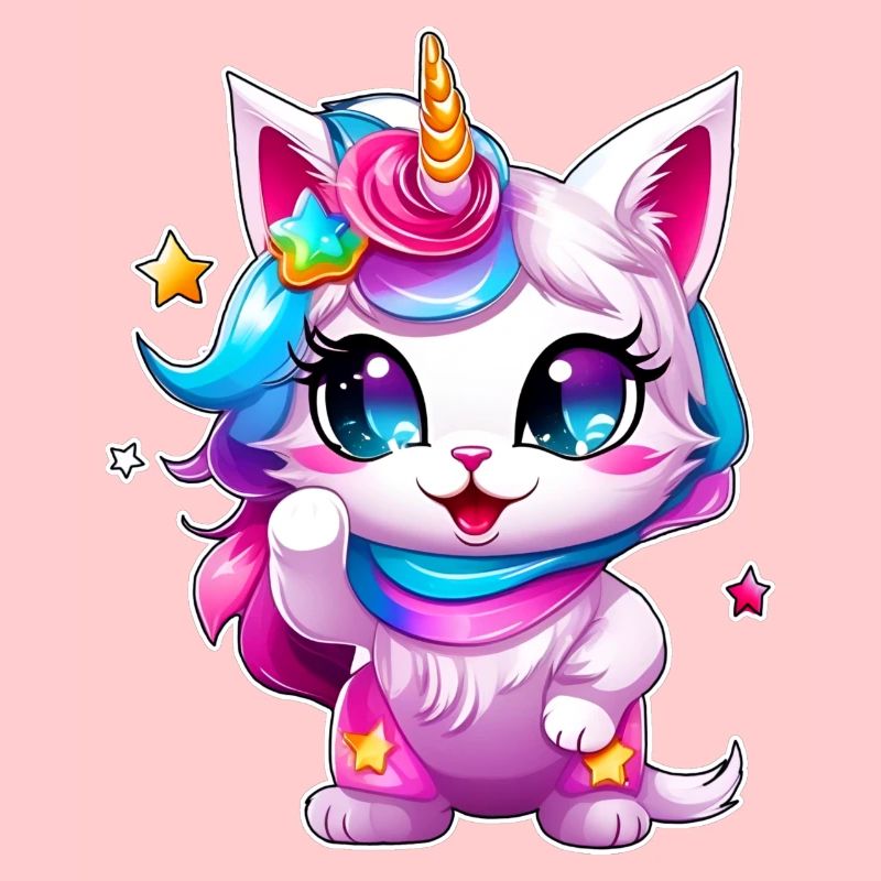 Cute Unicorn Cat
