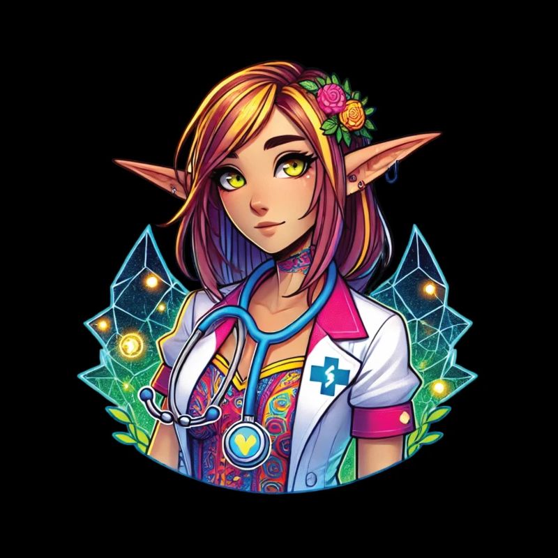Fantasy Elf Nurse Magic Design