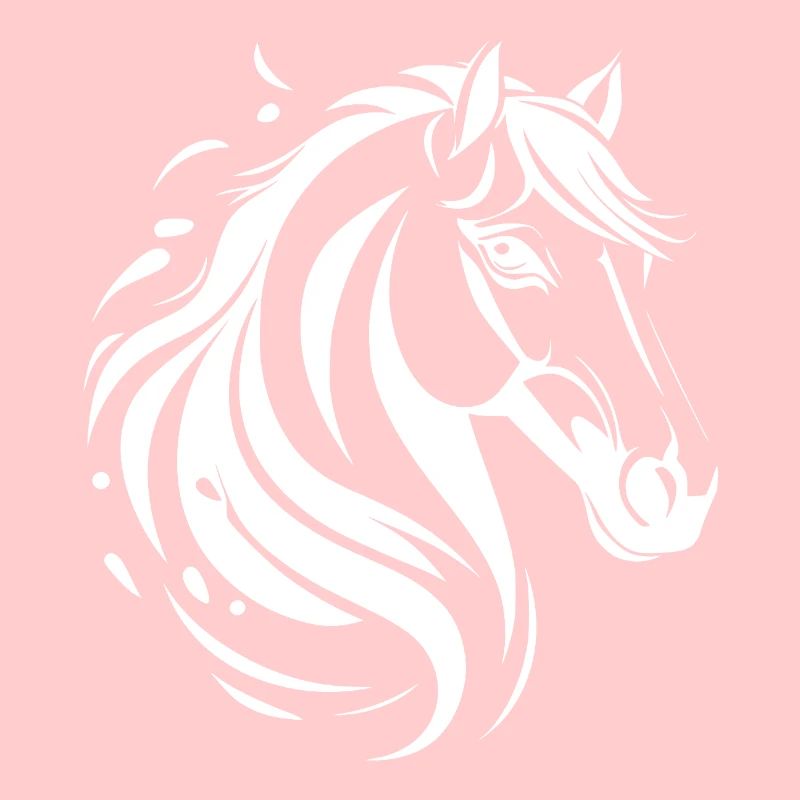 Dynamic Modern Horse Portrait