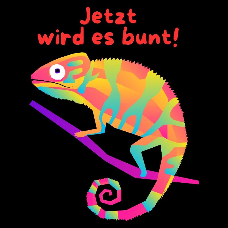 Jetzt wird es bunt - Chamaleon