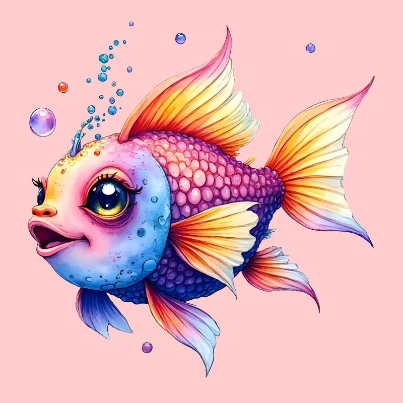 Lebendiger Regenbogenwassermann