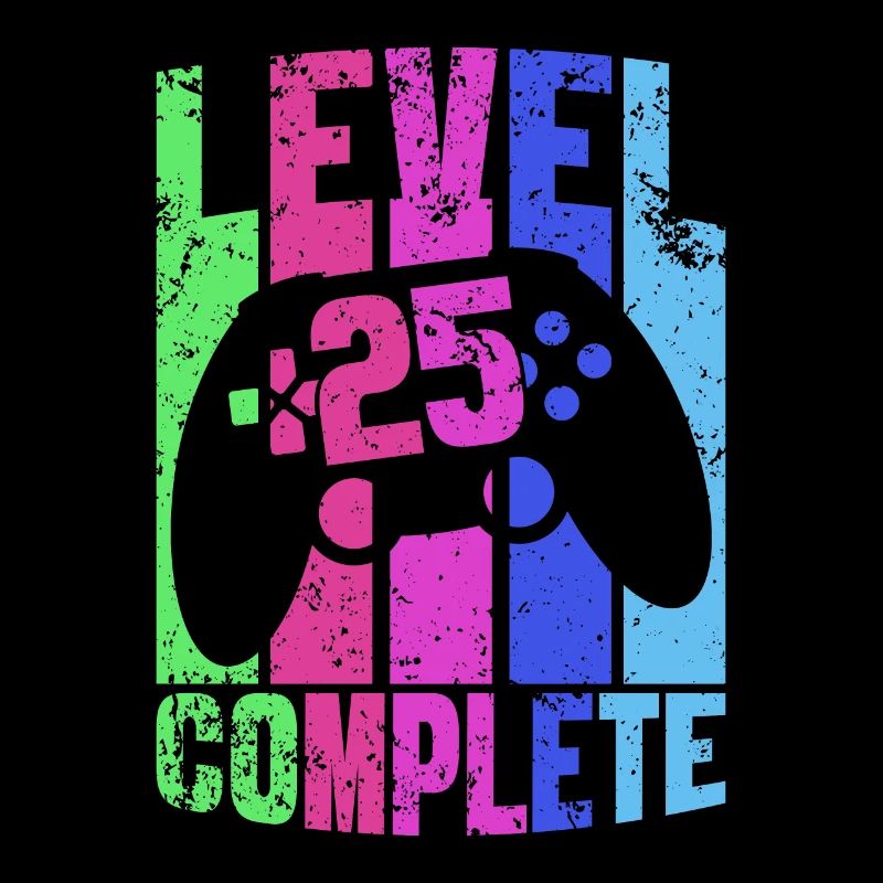 Zocker 25. Geburtstag Gamepad Gaming Controller