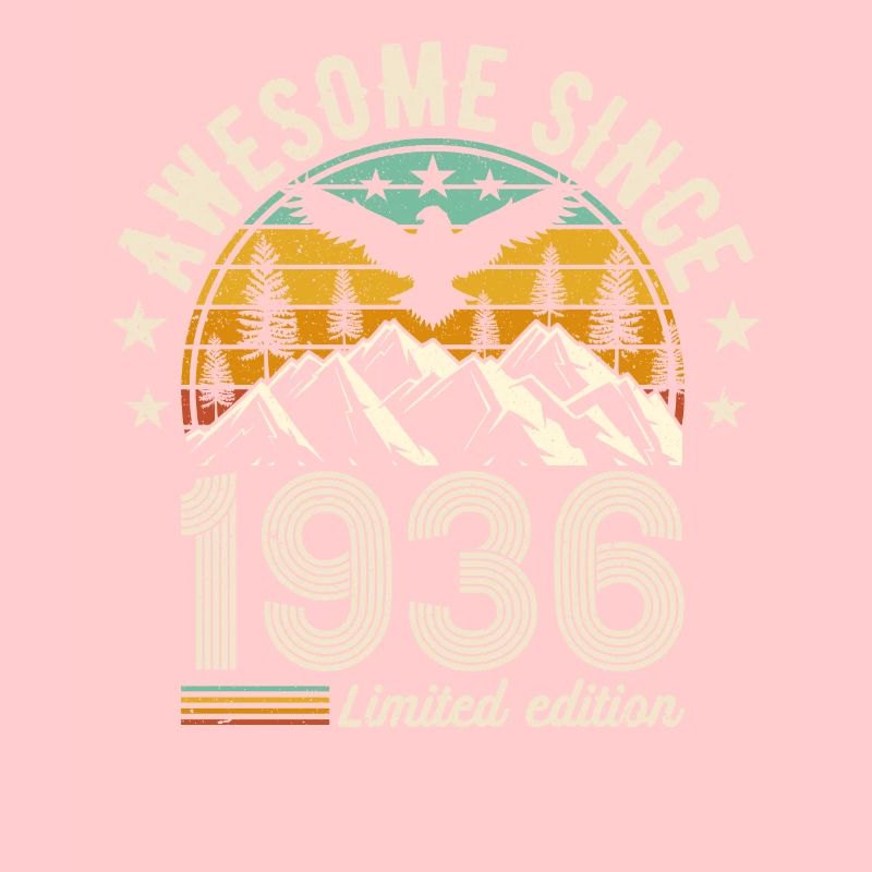 Vintage 88 Geburtstag Retro 1936