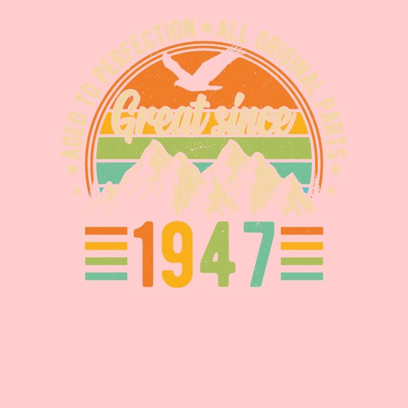 Vintage 77. Geburtstag 1947