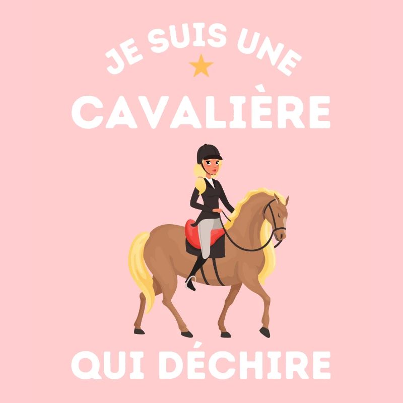 Cadeau Une cavalière équitation cheval qui déchire