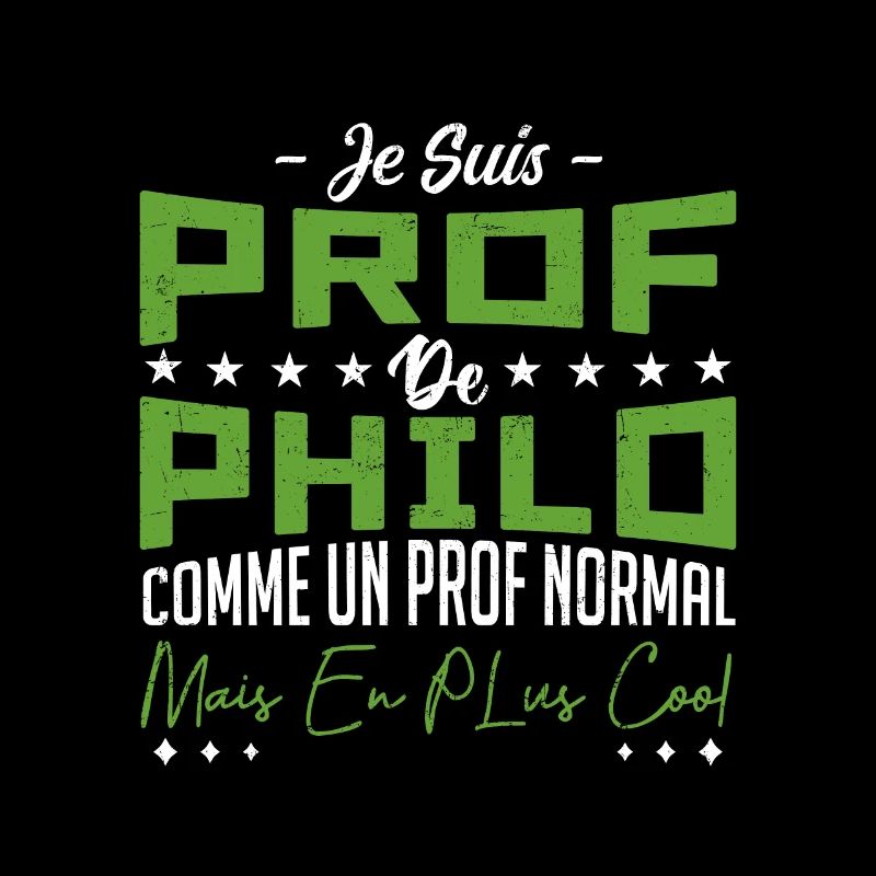 Je suis un prof de philo